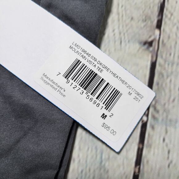 Fila Mountain Vista Tee Dark Grey Heather M NWT - Picture 10 of 11